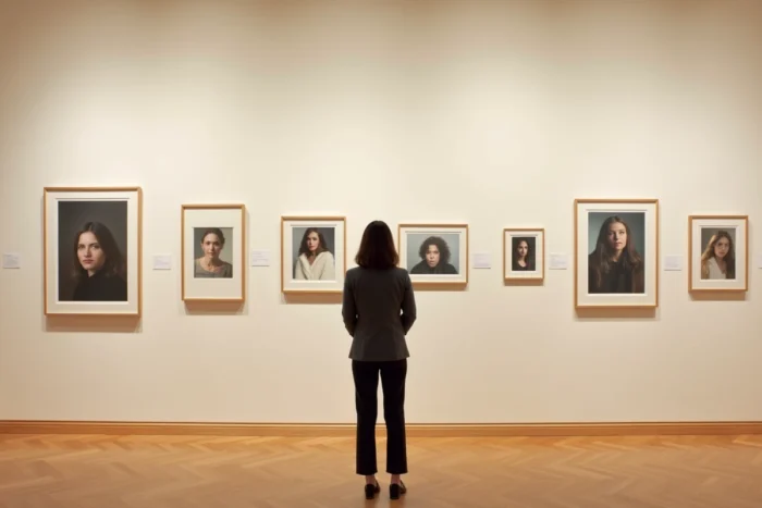Exposition des œuvres photographiques et artistiques de Béatrice Vonderweidt dans une galerie